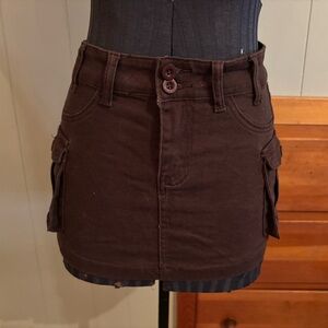 SHEIN Dark Brown Skort with Pockets